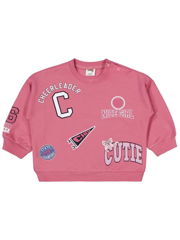 Civil Baby Harf ve Yazı Baskılar 6-18 Ay Takım - Pembe