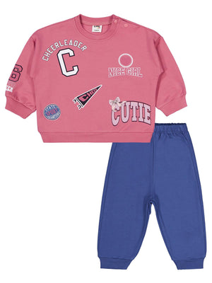 Civil Baby Harf ve Yazı Baskılar 6-18 Ay Takım - Pembe