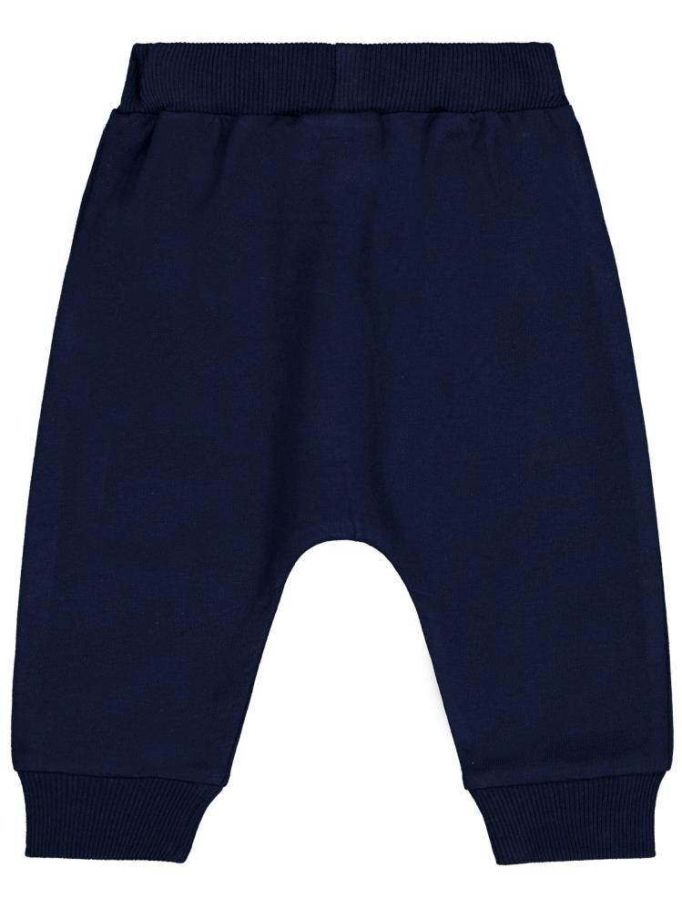 Civil Baby Logo ve M Nakışlı 6-18 Ay Tek Alt Bebe - Lacivert