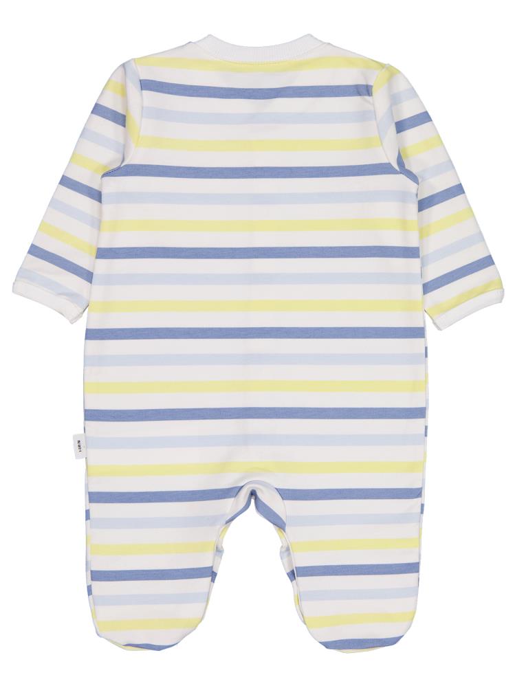 Civil Baby Little Sailors Cep Baskılı Patikli 1-9 Ay Tulum - Beyaz