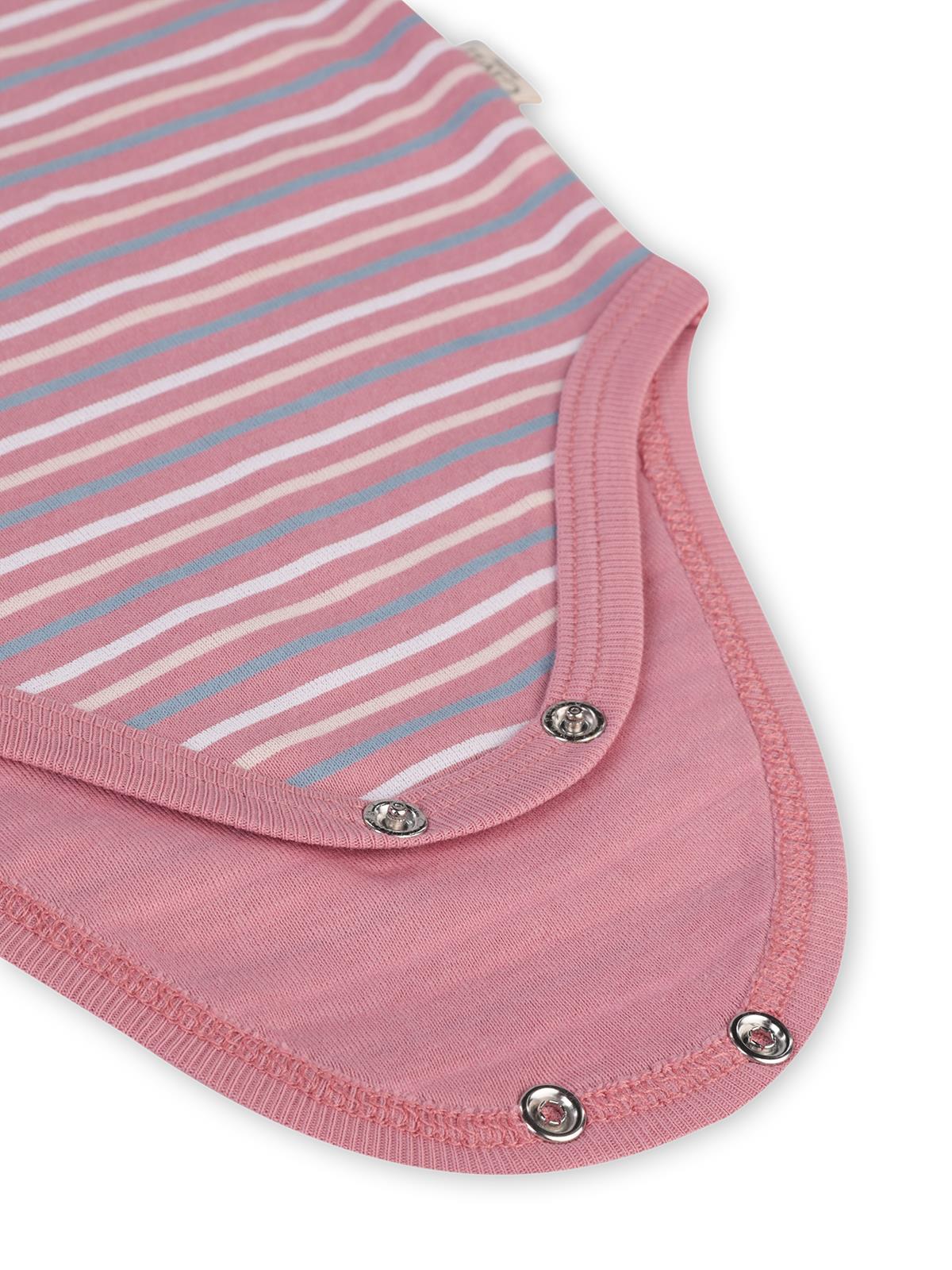 Civil Baby Çizgili İp Askılı 3 Lü 0-36 Ay Çıtçıtlı Badi - Pembe