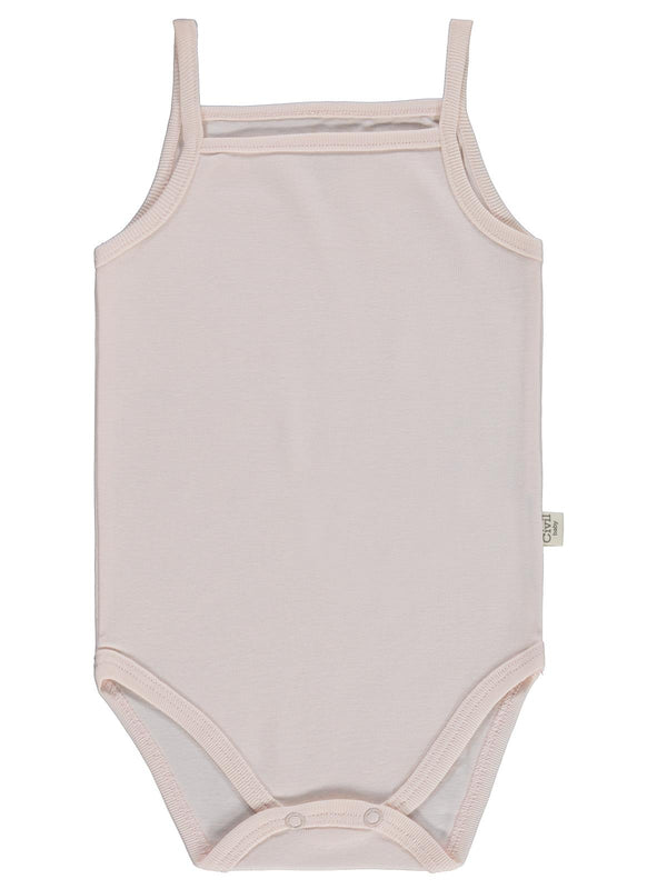 Civil Baby Çizgili İp Askılı 3 Lü 0-36 Ay Çıtçıtlı Badi - Pembe