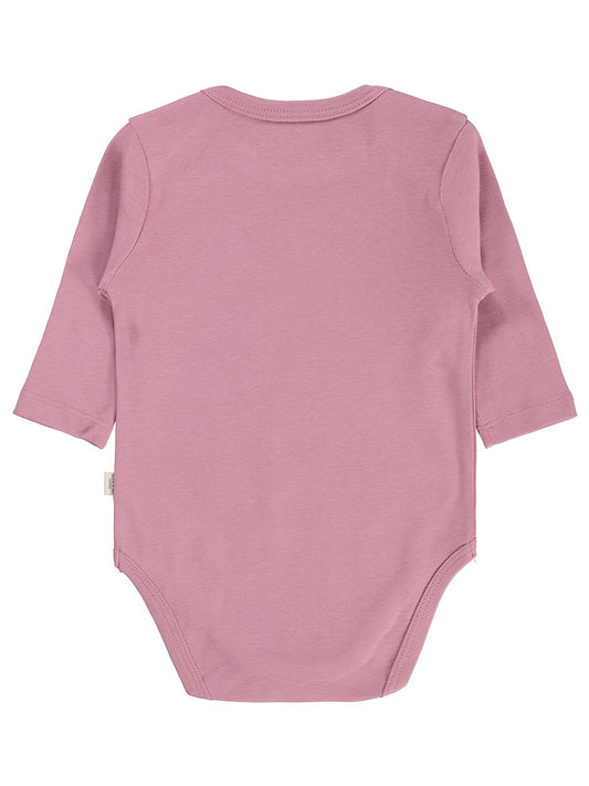 Civil Baby 3 lü Basıc Uzun Kol 0-36 Ay Çıtçıtlı Badi - Gri