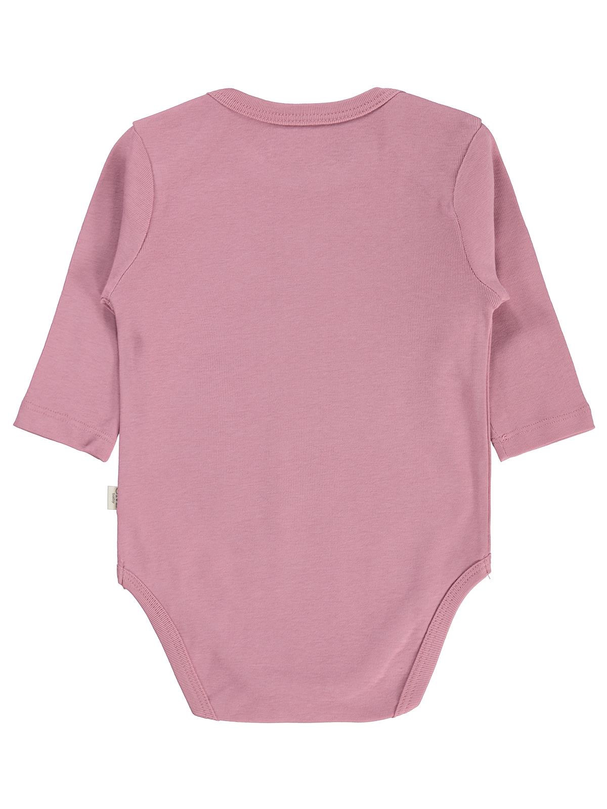 Civil Baby 3 lü Basıc Uzun Kol 0-36 Ay Çıtçıtlı Badi - Gri