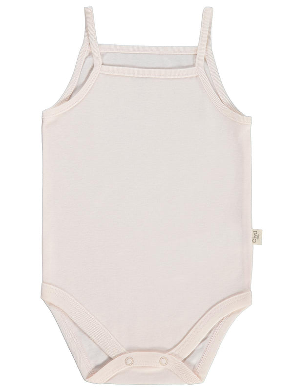 Civil Baby Basıc İp Askılı 3 Lü 0-36 Ay Çıtçıtlı Badi - Pudra