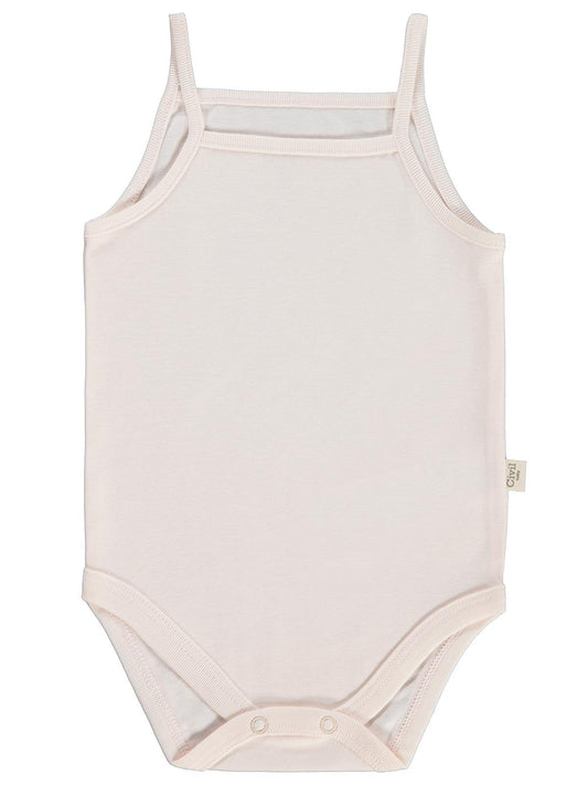 Civil Baby 3 lü Basıc İp Askılı 0-36 Ay Çıtçıtlı Badi - Pudra
