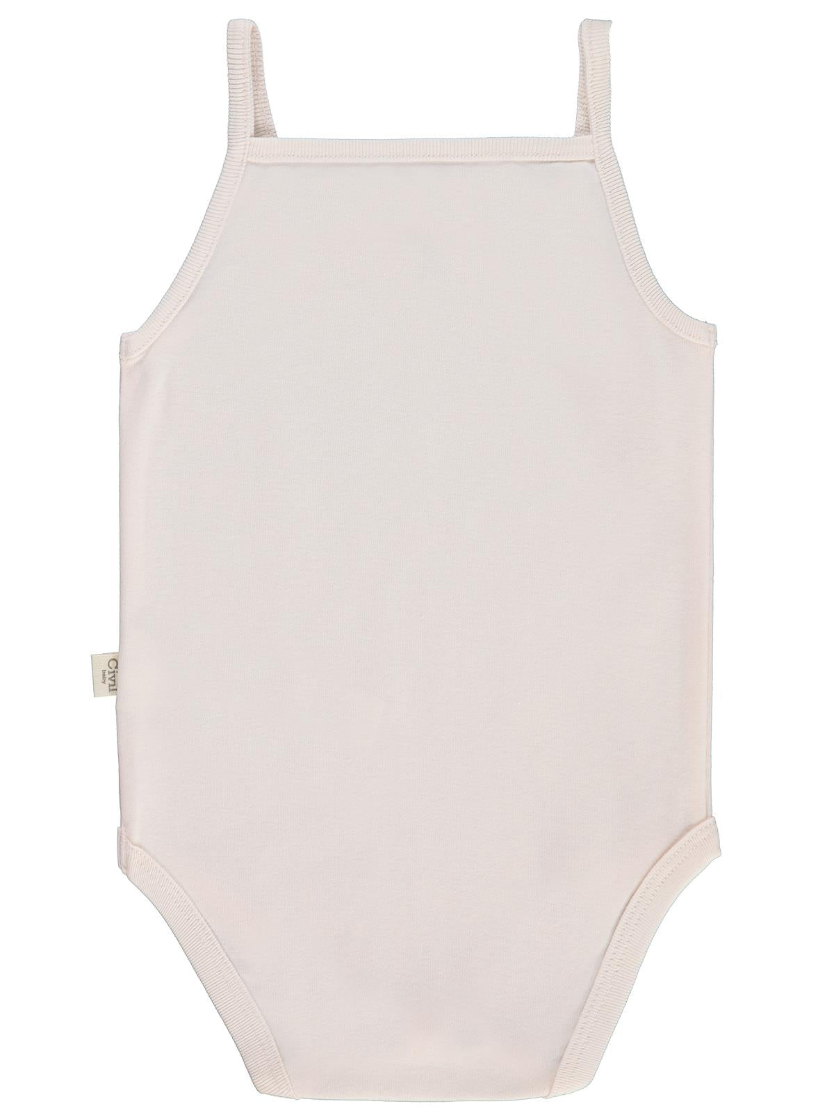Civil Baby Basıc İp Askılı 3 Lü 0-36 Ay Çıtçıtlı Badi - Pudra