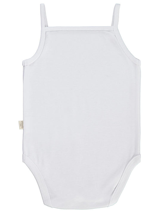 Civil Baby 3 lü Basıc İp Askılı 0-36 Ay Çıtçıtlı Badi - Pudra