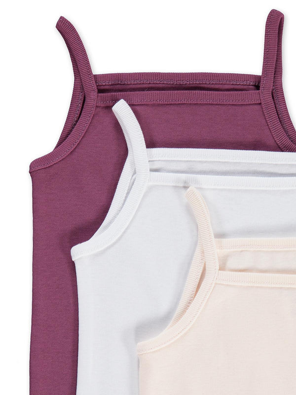 Civil Baby Basıc İp Askılı 3 Lü 0-36 Ay Çıtçıtlı Badi - Pudra