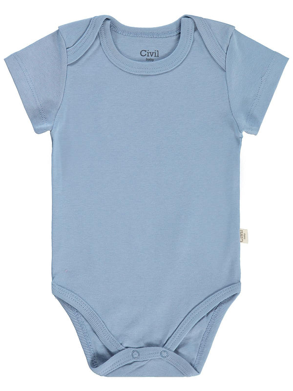 Civil Baby Basıc 3 Lü 0-36 Ay Çıtçıtlı Badi - Pudra