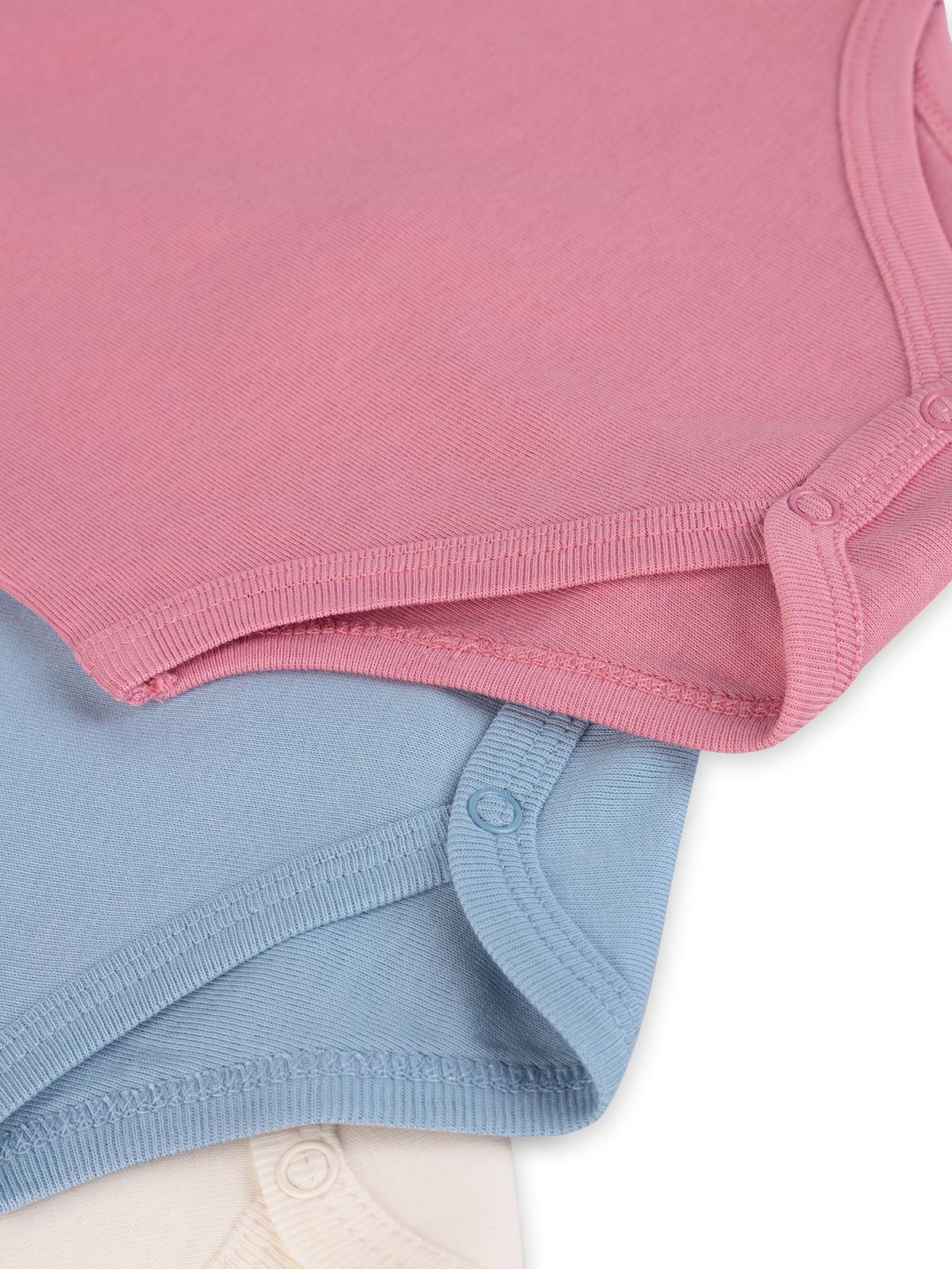 Civil Baby Basıc 3 Lü 0-36 Ay Çıtçıtlı Badi - Pudra