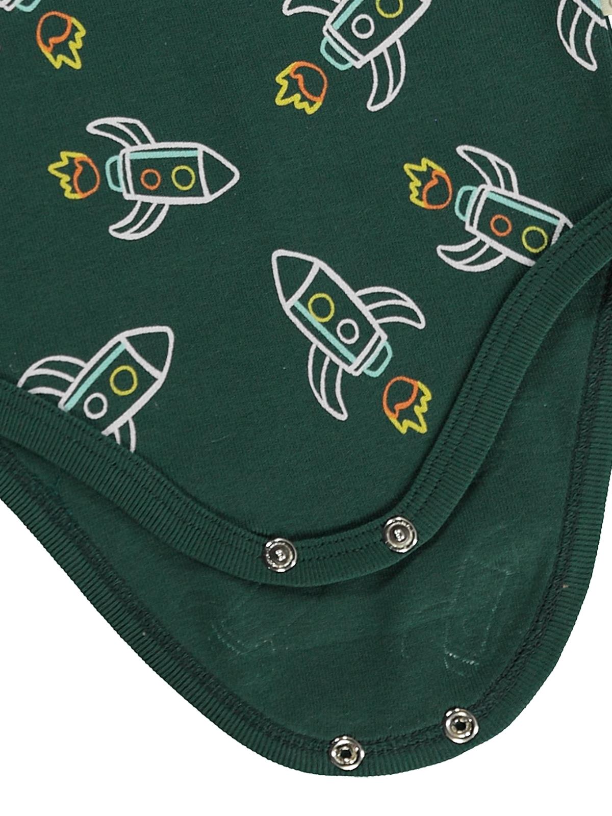 Civil Baby Roket Empirmeli 3 Lü 0-36 Ay Çıtçıtlı Badi - Yeşil