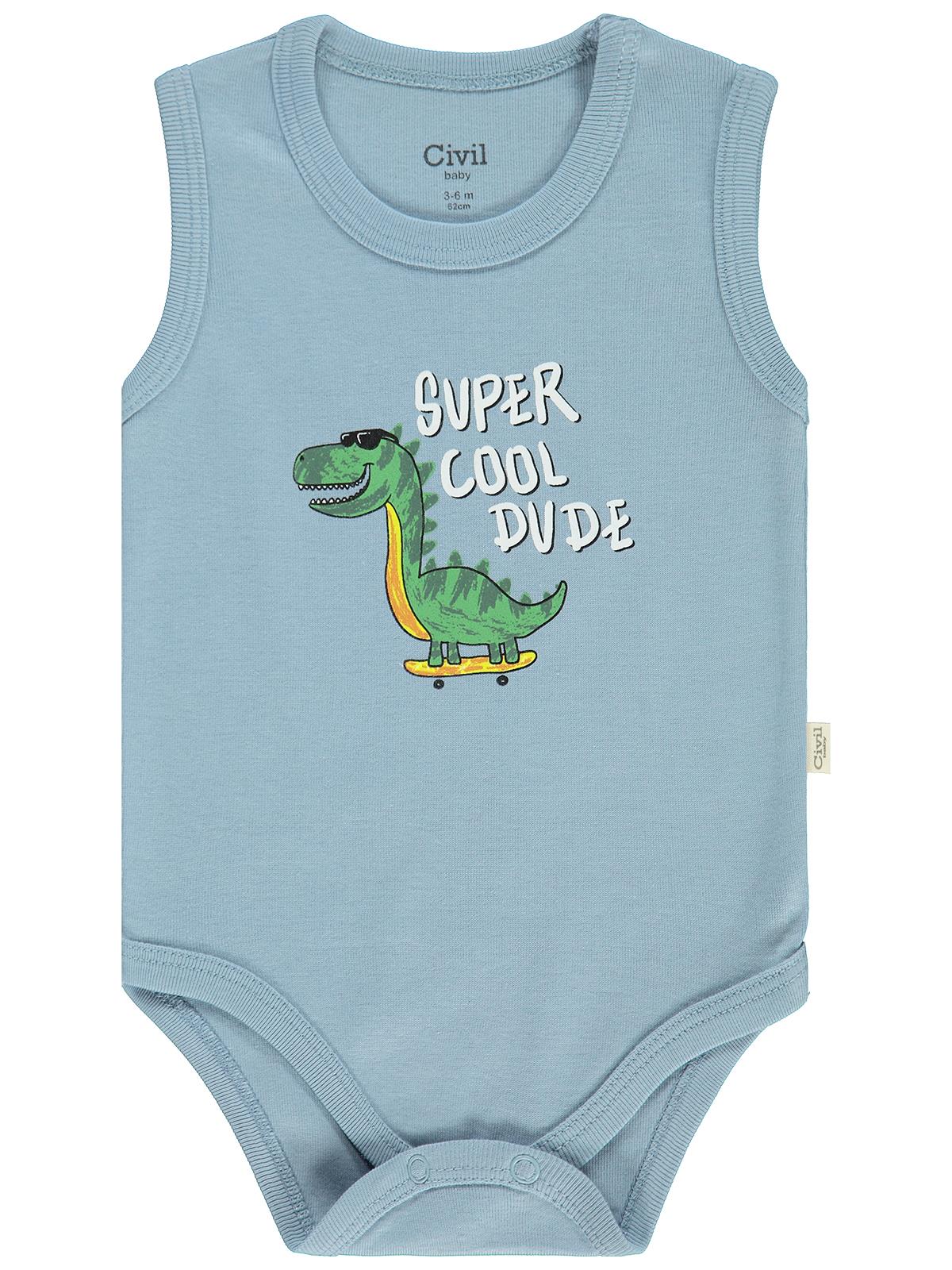Civil Baby Dinazor Empirmeli 5 Li 0-36 Ay Çıtçıtlı Badi - Yeşil