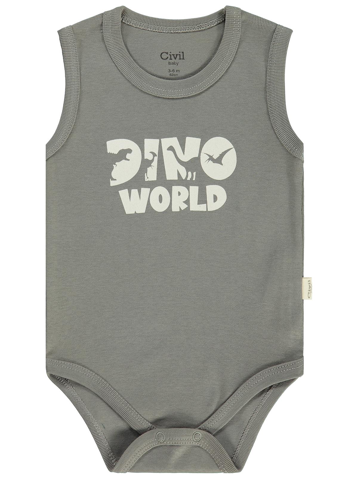 Civil Baby Dinazor Empirmeli 5 Li 0-36 Ay Çıtçıtlı Badi - Yeşil