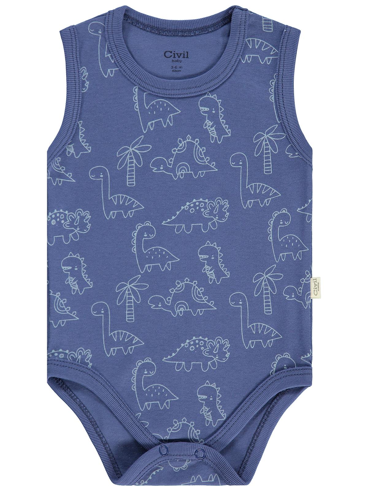 Civil Baby Dinazor Empirmeli 5 Li 0-36 Ay Çıtçıtlı Badi - Yeşil