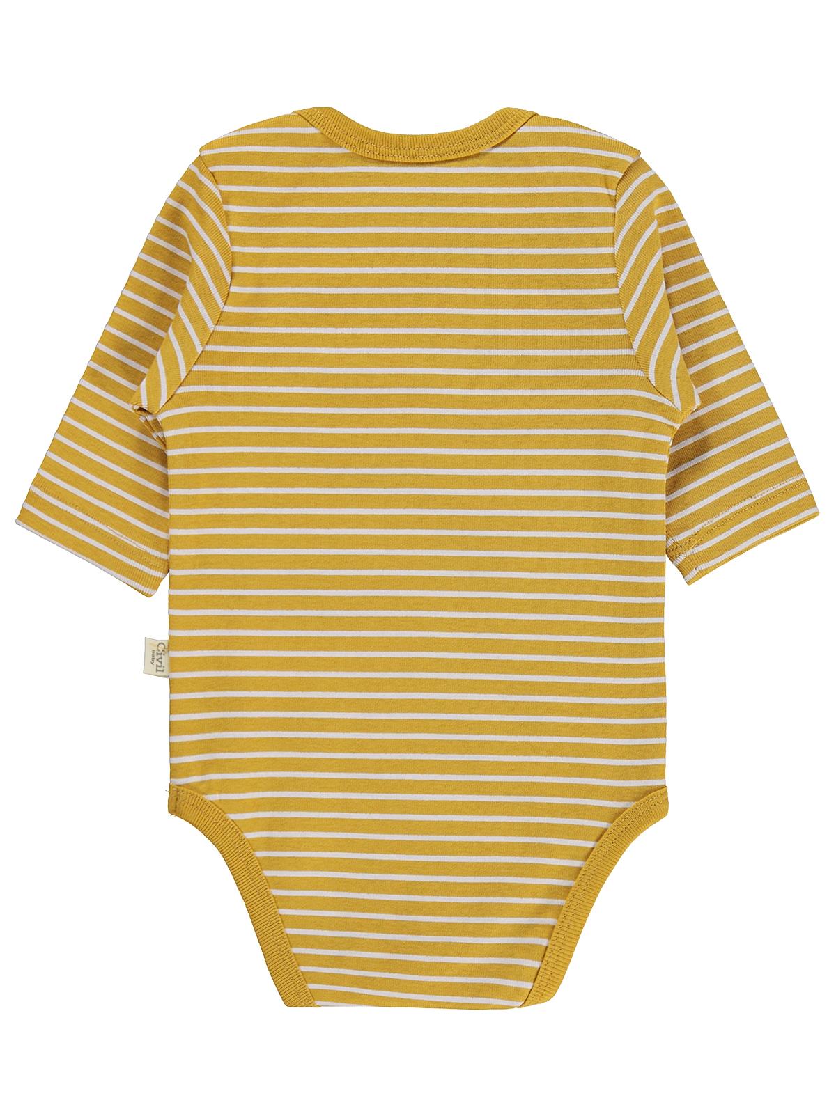 Civil Baby Aslan Empirmeli 3 Lü 0-36 Ay Çıtçıtlı Badi - Hardal