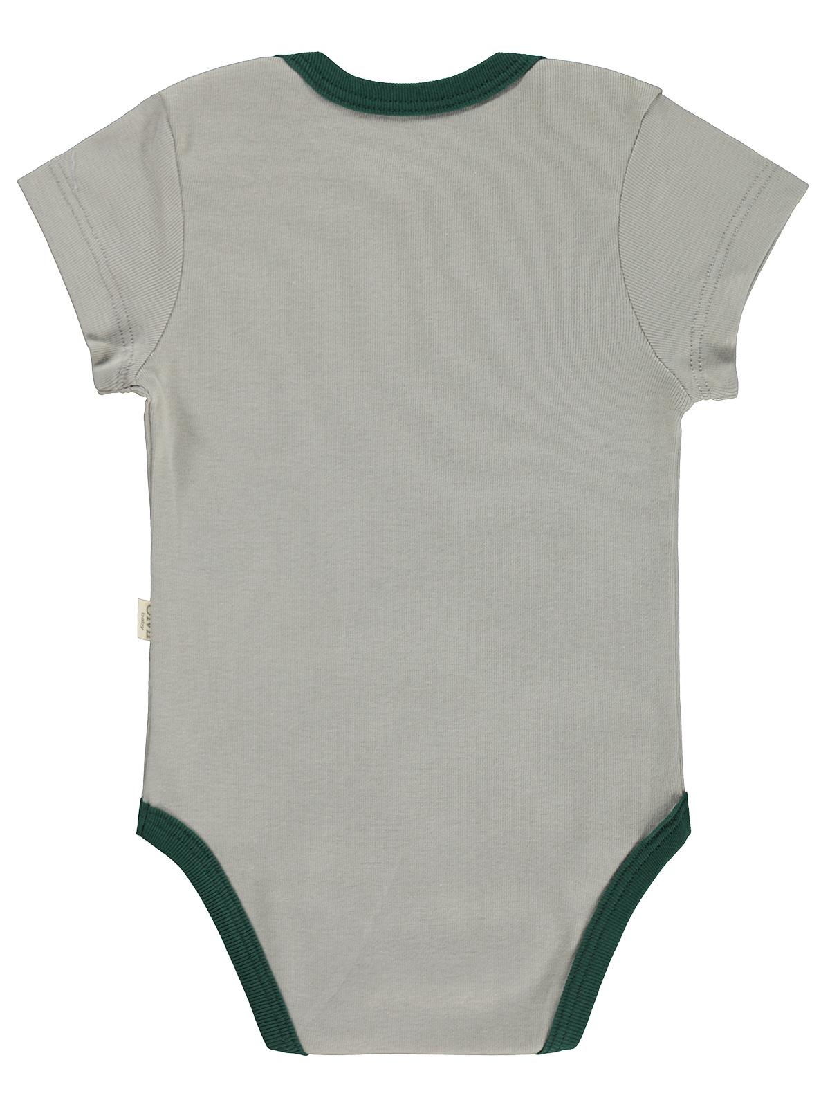 Civil Baby Araç Baskılı Çizgi Empirmeli 5 Li 0-36 Ay Çıtçıtlı Badi - Kırmızı