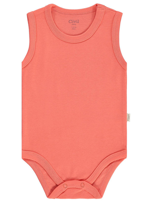 Civil Baby Basıc 5 Li 0-36 Ay Çıtçıtlı Badi - Kırmızı