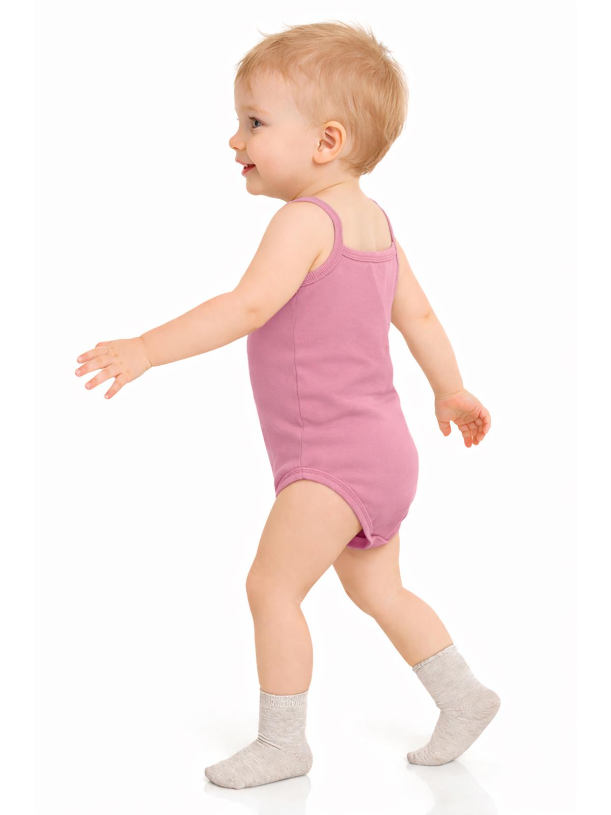 Civil Baby Basıc İp Askılı 5 Li 0-36 Ay Çıtçıtlı Badi - Pembe