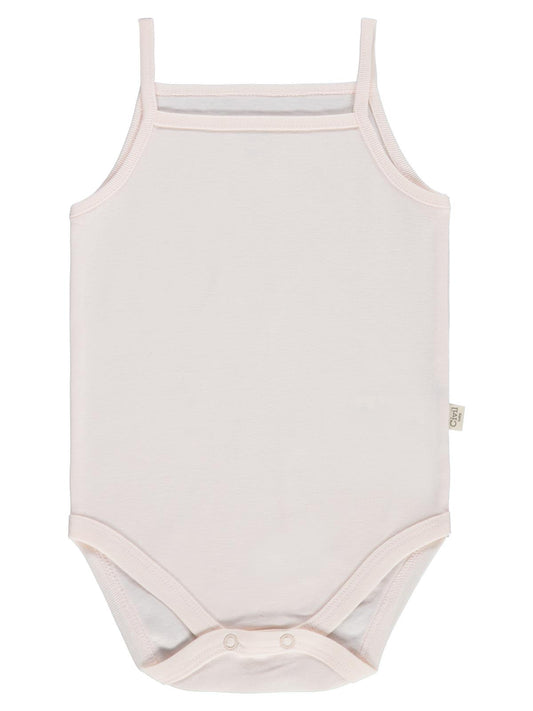 Civil Baby 5 li Basıc İp Askılı 0-36 Ay Çıtçıtlı Badi - Pembe