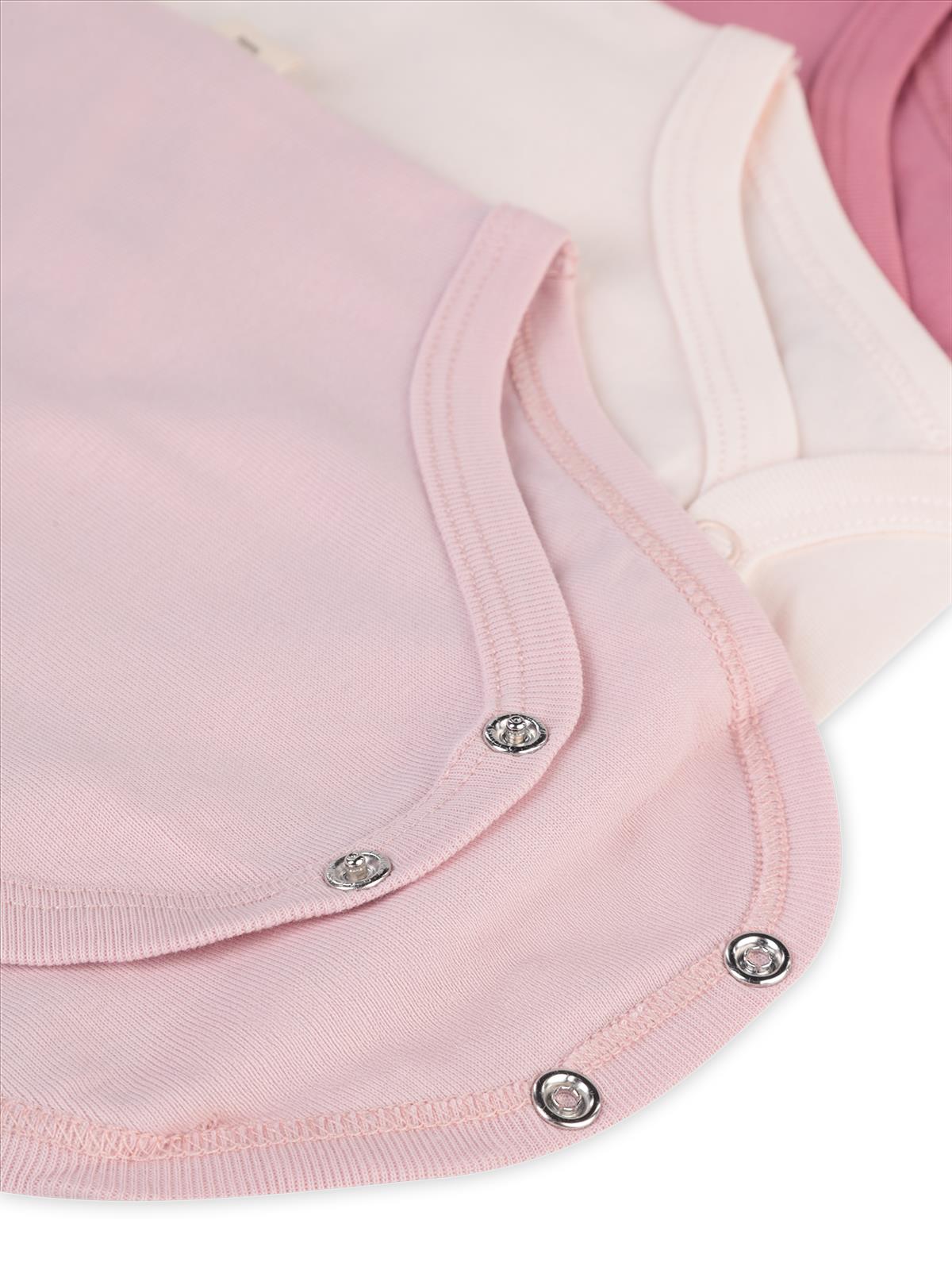 Civil Baby Basıc İp Askılı 5 Li 0-36 Ay Çıtçıtlı Badi - Pembe