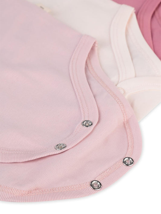 Civil Baby 5 li Basıc İp Askılı 0-36 Ay Çıtçıtlı Badi - Pembe