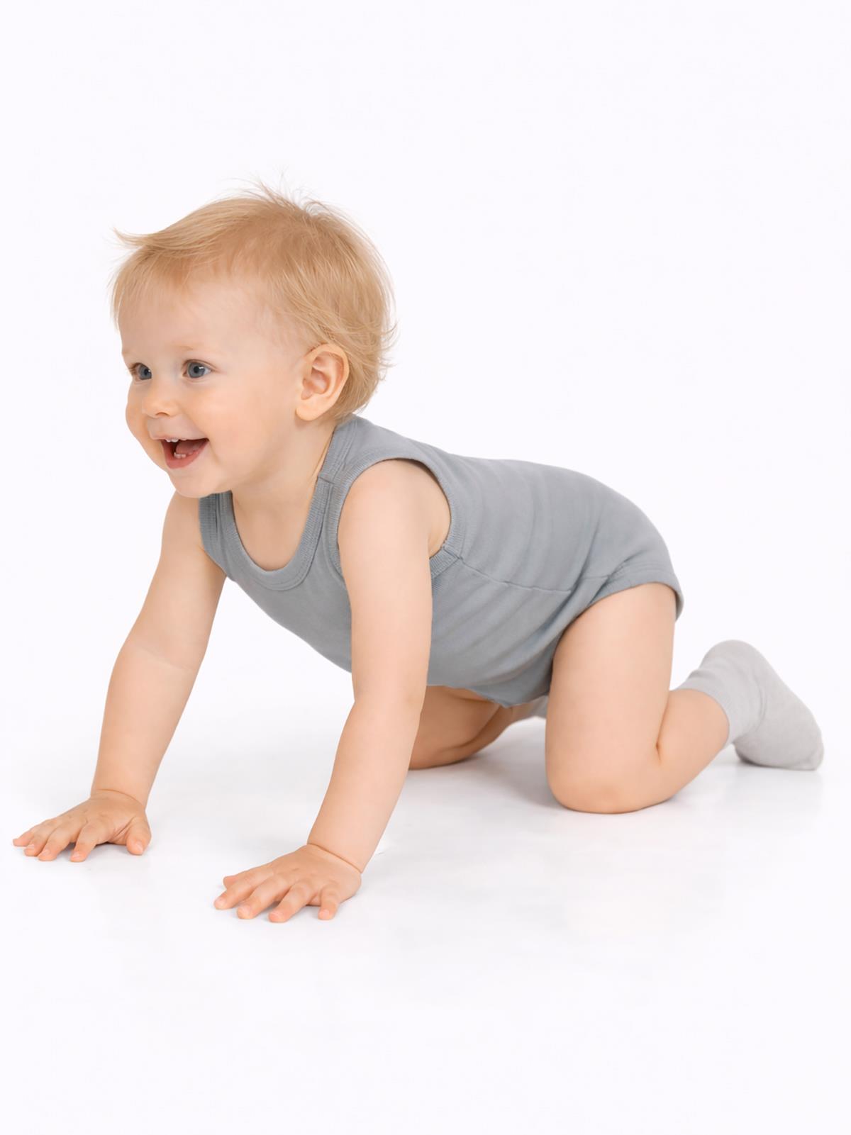 Civil Baby 3 lü Basıc Sıfır Kol 0-36 Ay Çıtçıtlı Badi - Bej