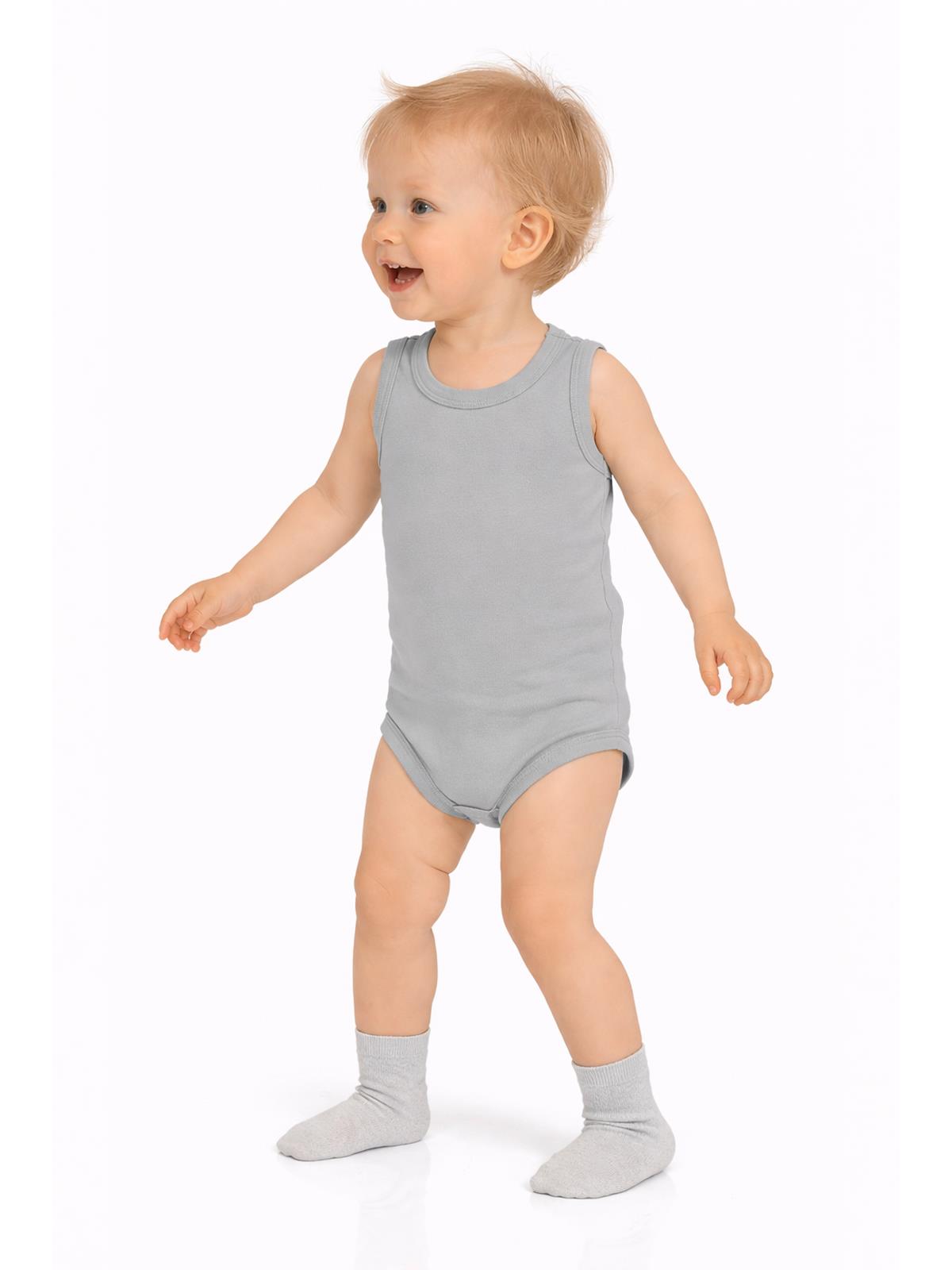 Civil Baby 3 lü Basıc Sıfır Kol 0-36 Ay Çıtçıtlı Badi - Bej