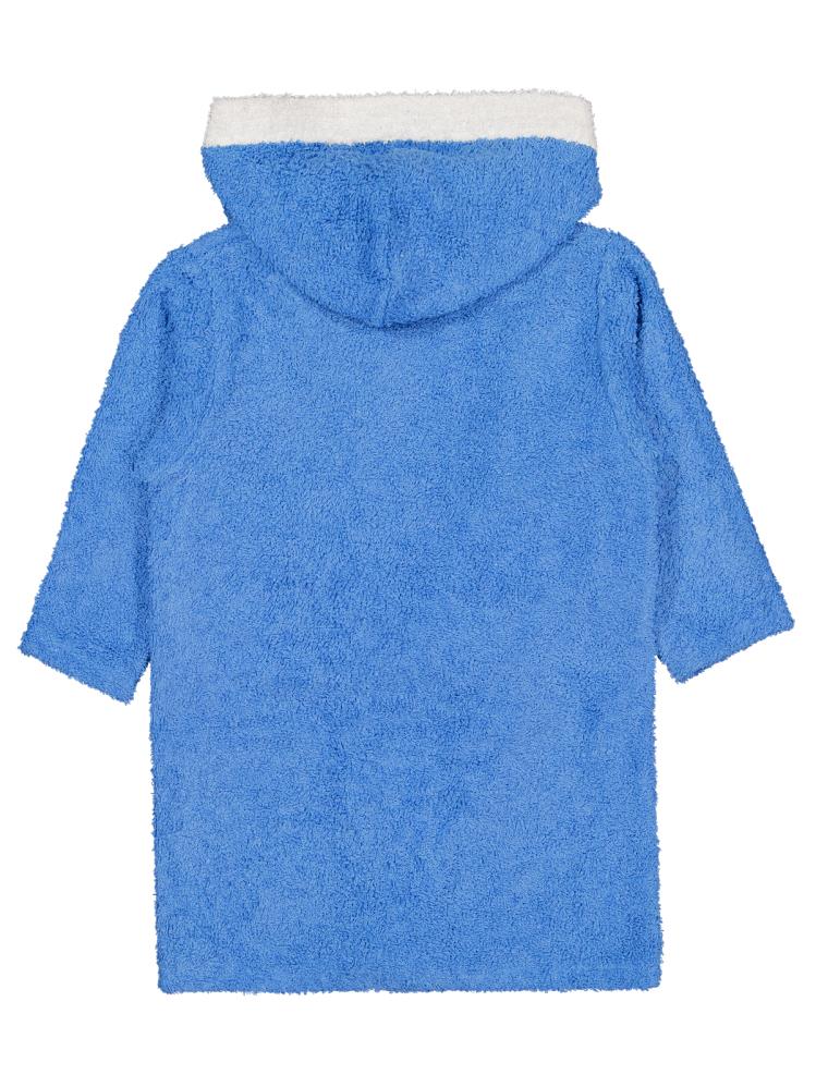 Civil Boys Cepli Nakışlı 4-10 Yaş Bornoz - Mavi