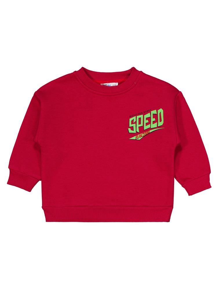 Civil Boys Sped Baskılı 2-5 Yaş Eşofman Takımı - Kırmızı