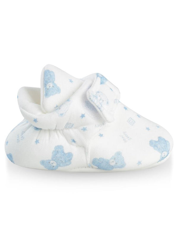 Civil Baby Cırtlı Ayıcık Desenli 17-19 Numara Patik - Ekru