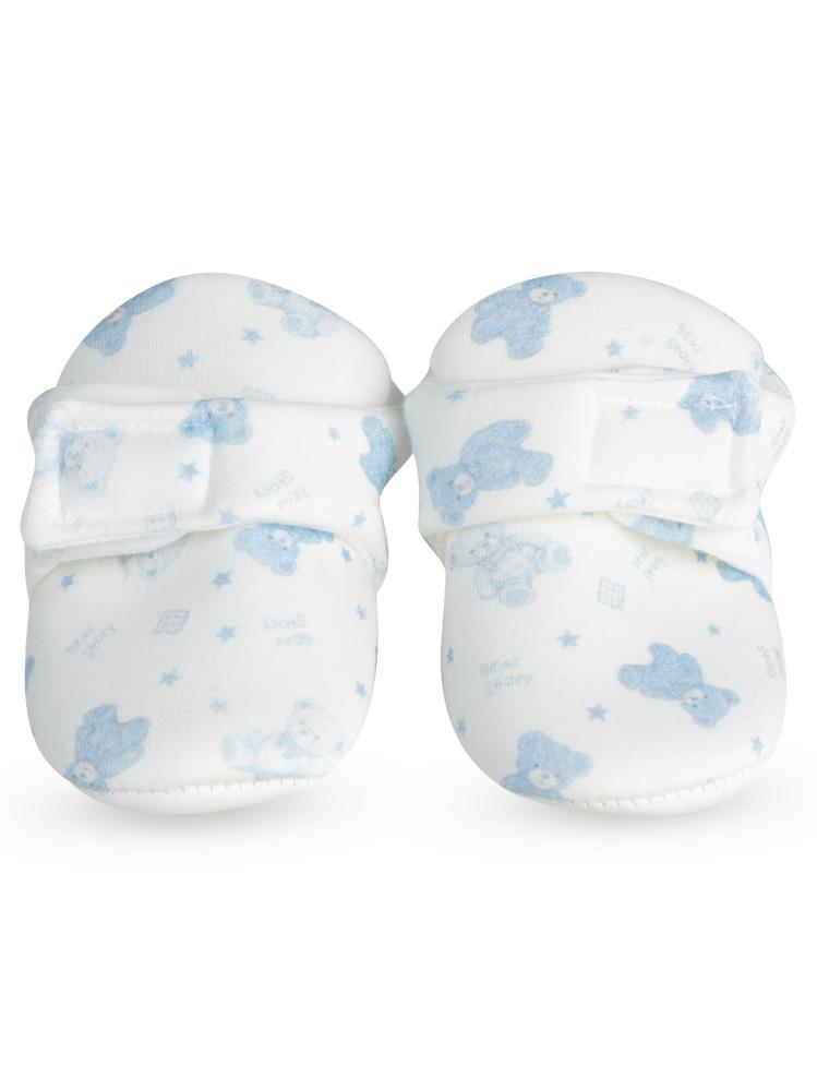 Civil Baby Cırtlı Ayıcık Desenli 17-19 Numara Patik - Ekru