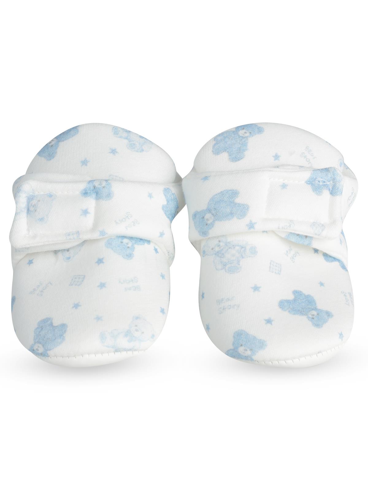 Civil Baby Cırtlı Ayıcık Desenli 17-19 Numara Patik - Ekru