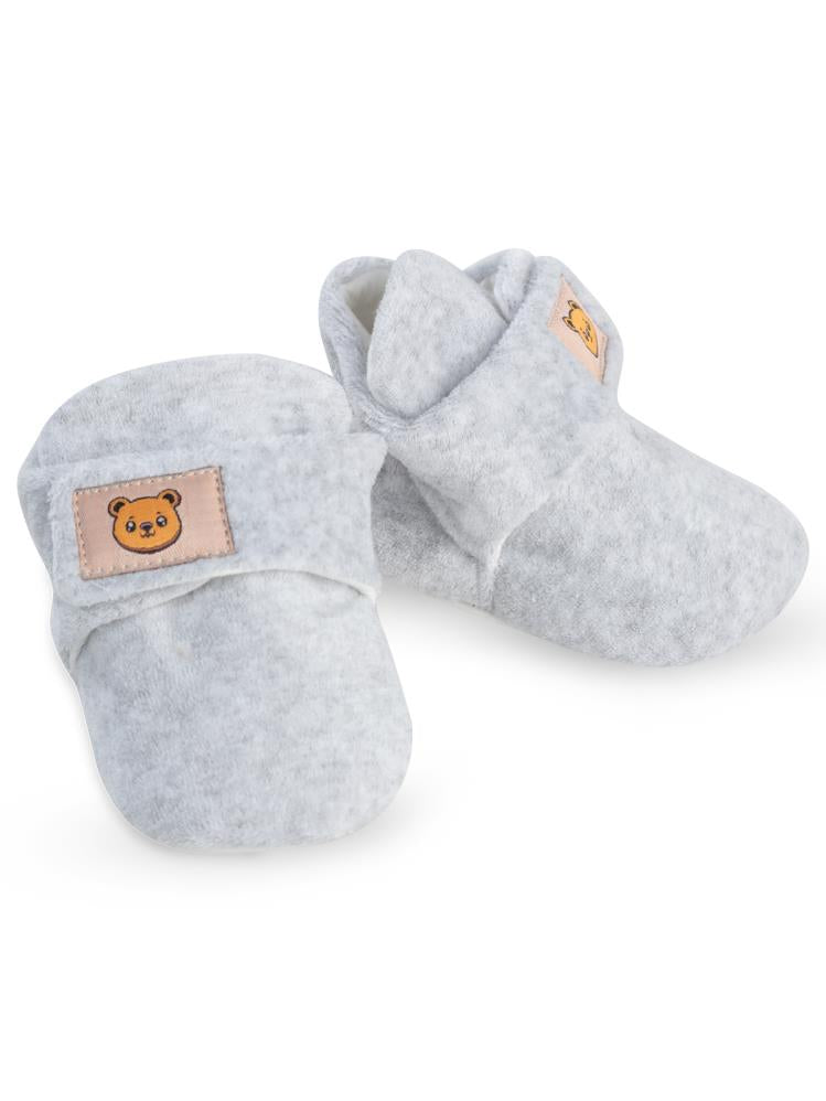 Civil Baby Cırtlı Kadife 17-19 Numara Patik - Gri