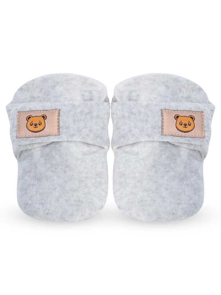 Civil Baby Cırtlı Kadife 17-19 Numara Patik - Gri