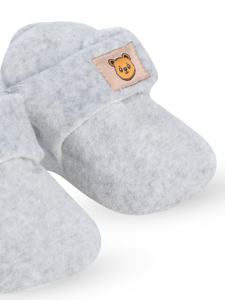 Civil Baby Cırtlı Kadife 17-19 Numara Patik - Gri