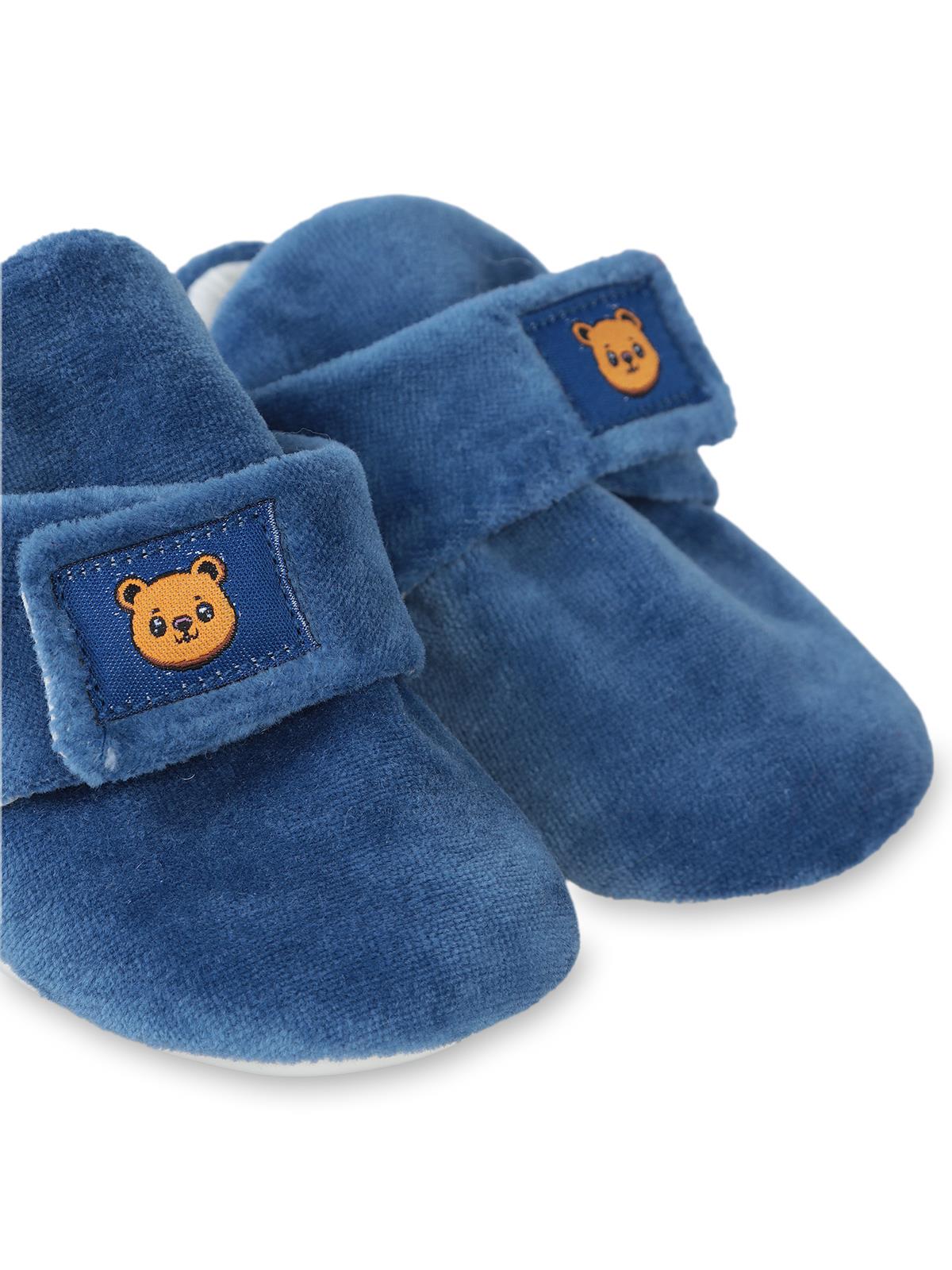 Civil Baby Cırtlı Kadife 17-19 Numara Patik - Mavi