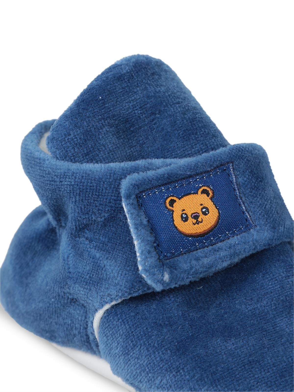 Civil Baby Cırtlı Kadife 17-19 Numara Patik - Mavi