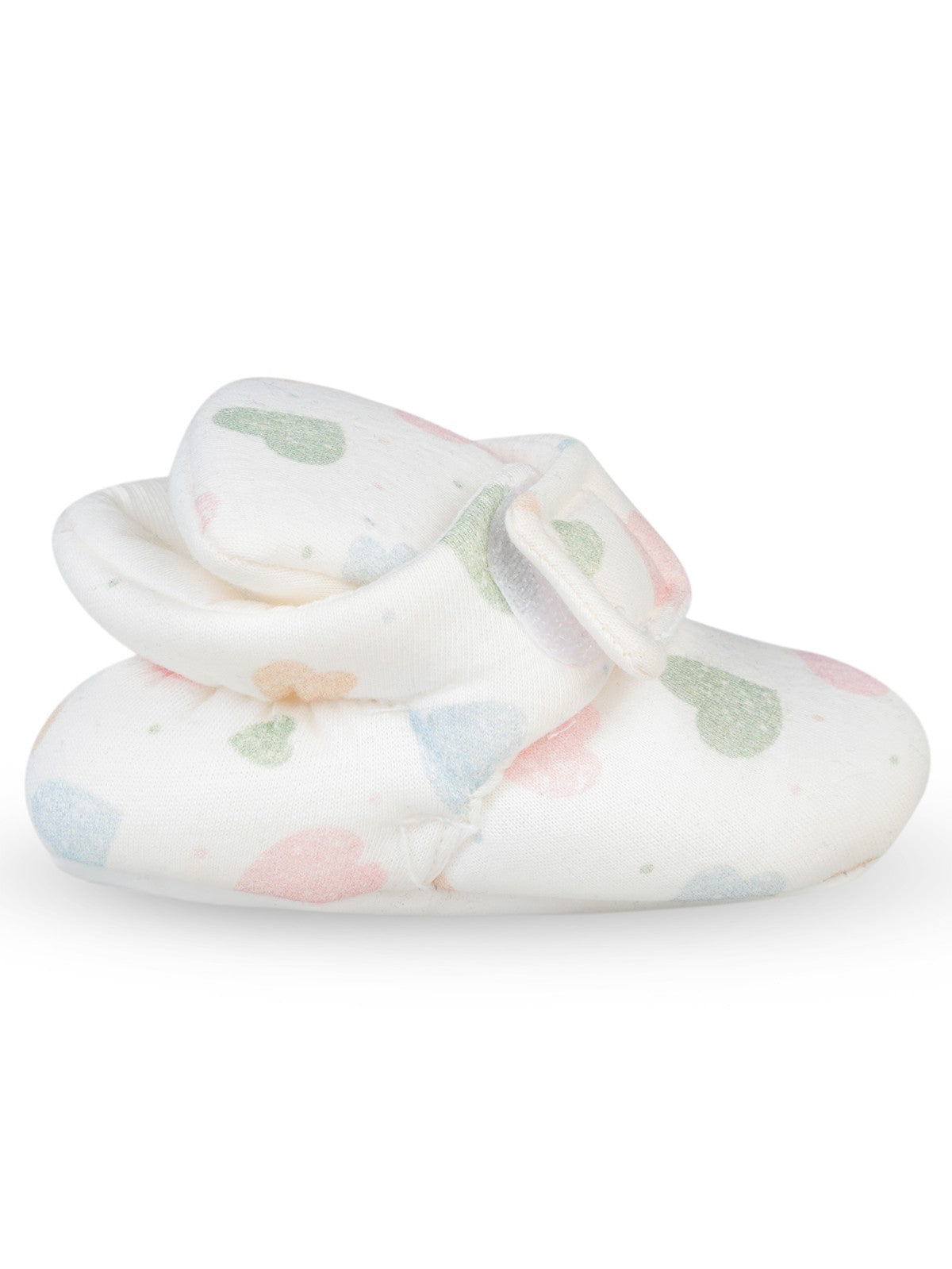 Civil Baby Cırtlı Kalp Desenli 17-19 Numara Patik - Ekru