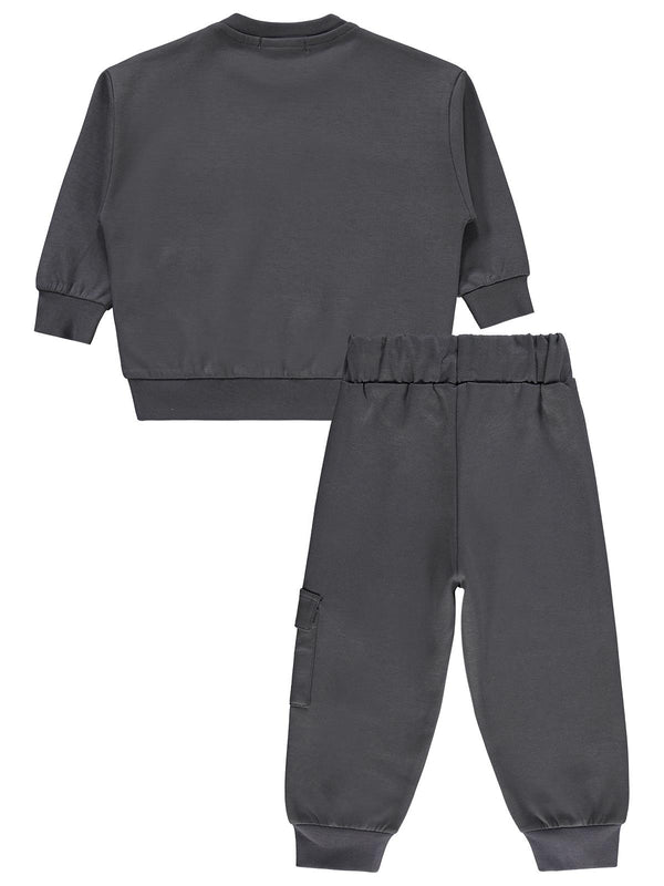 Civil Boys Kargo Cepli 2-5 Yaş Eşofman Takımı - Gri