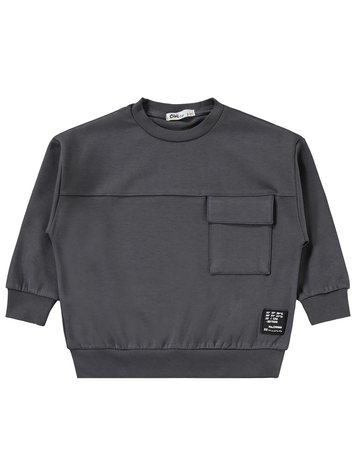 Civil Boys Kargo Cepli 2-5 Yaş Eşofman Takımı - Gri