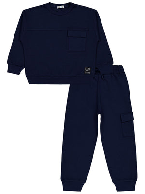 Civil Boys Kargo Cepli 6-9 Yaş Eşofman Takımı - Lacivert