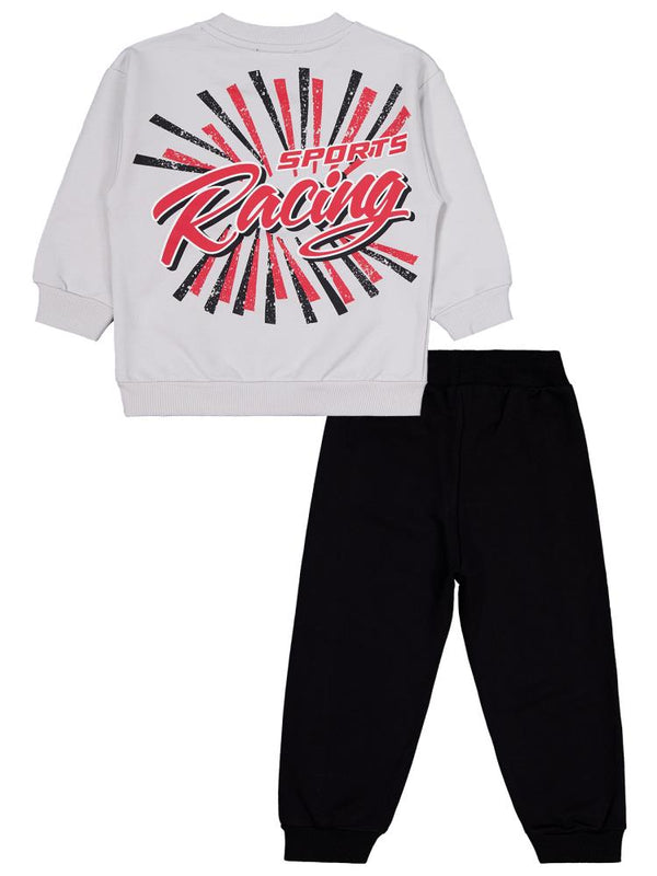 Civil Boys Racing Baskılı 2-5 Yaş Eşofman Takımı - Gri