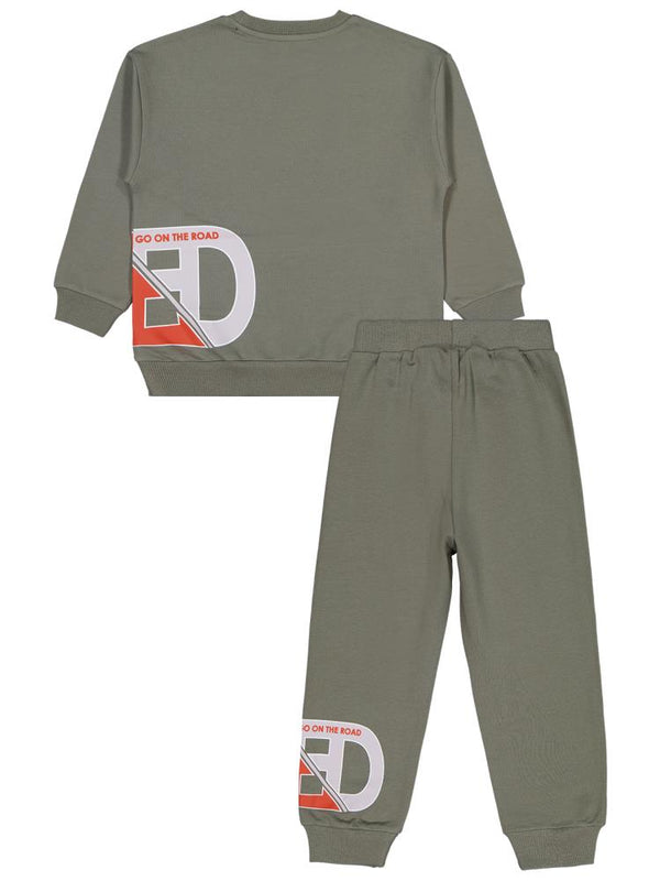 Civil Boys Sped Baskılı 6-9 Yaş Eşofman Takımı - Haki