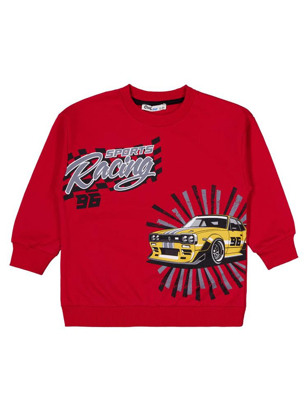 Civil Boys Racing Baskılı 2-5 Yaş Eşofman Takımı - Kırmızı