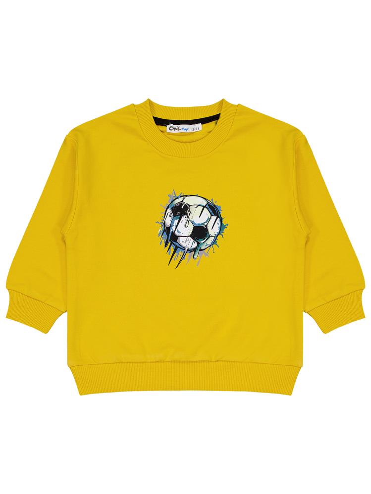 Civil Boys Strıker Baskılı 2-5 Yaş Eşofman Takımı - Sarı