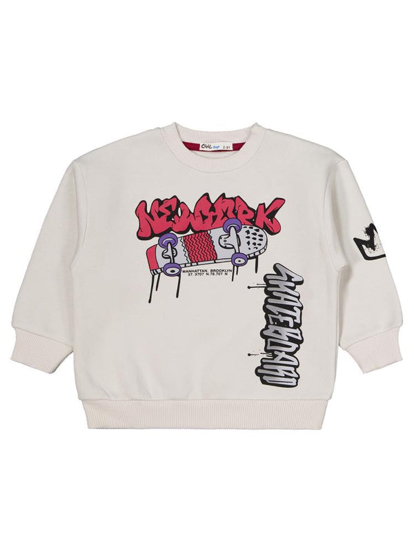 Civil Boys Kaykay Baskılı 2-5 Yaş Eşofman Takımı - Gri