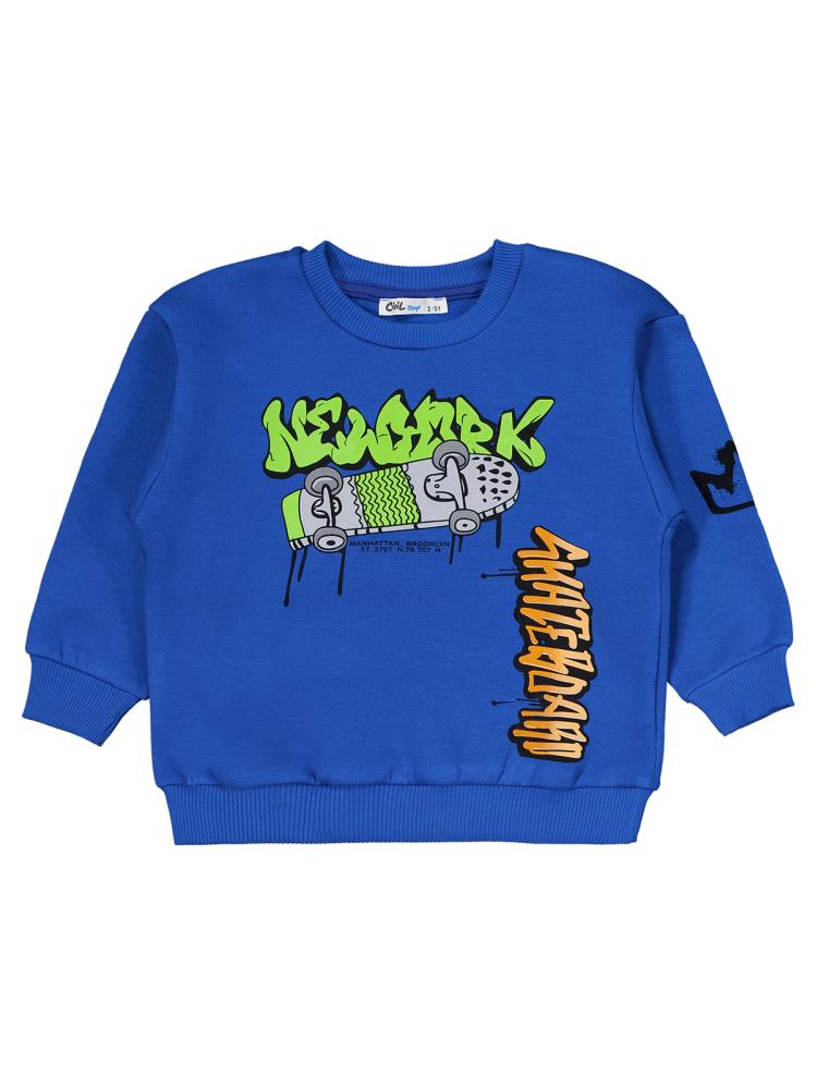 Civil Boys Kaykay Baskılı 2-5 Yaş Eşofman Takımı - Mavi