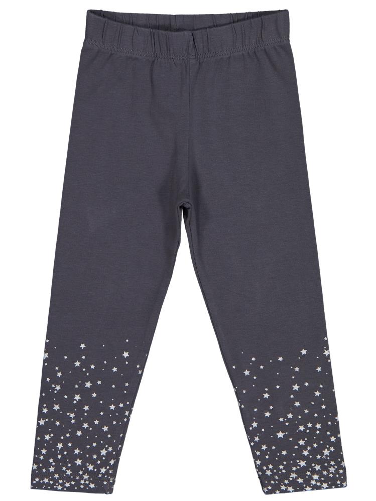 Civil Girls Yıldız Baskılı 2-5 Yaş Tayt - Gri