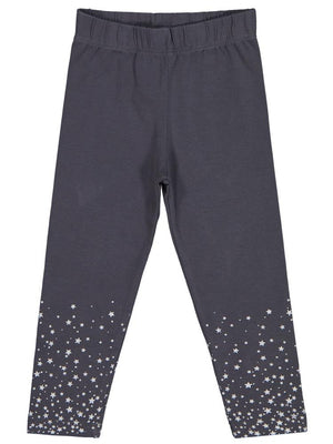 Civil Girls Yıldız Baskılı 2-5 Yaş Tayt - Gri